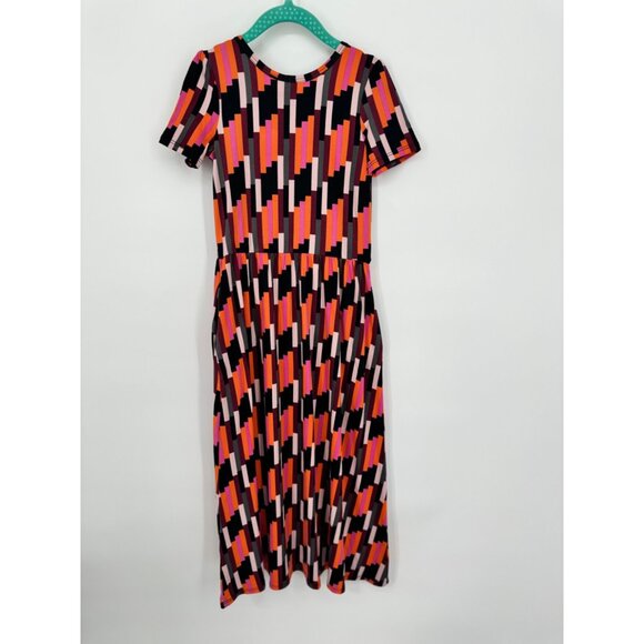 Dotdotsmile Maxi Dress Size 5/6 Soft Multi Dark Color Print With Pockets NWT - Picture 4 of 4